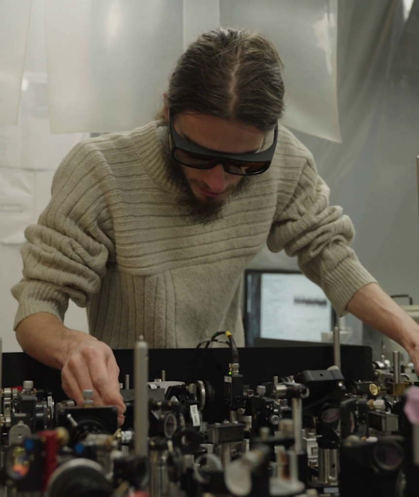 Quantum photonics laboratory setup used for developing scalable computing technologies